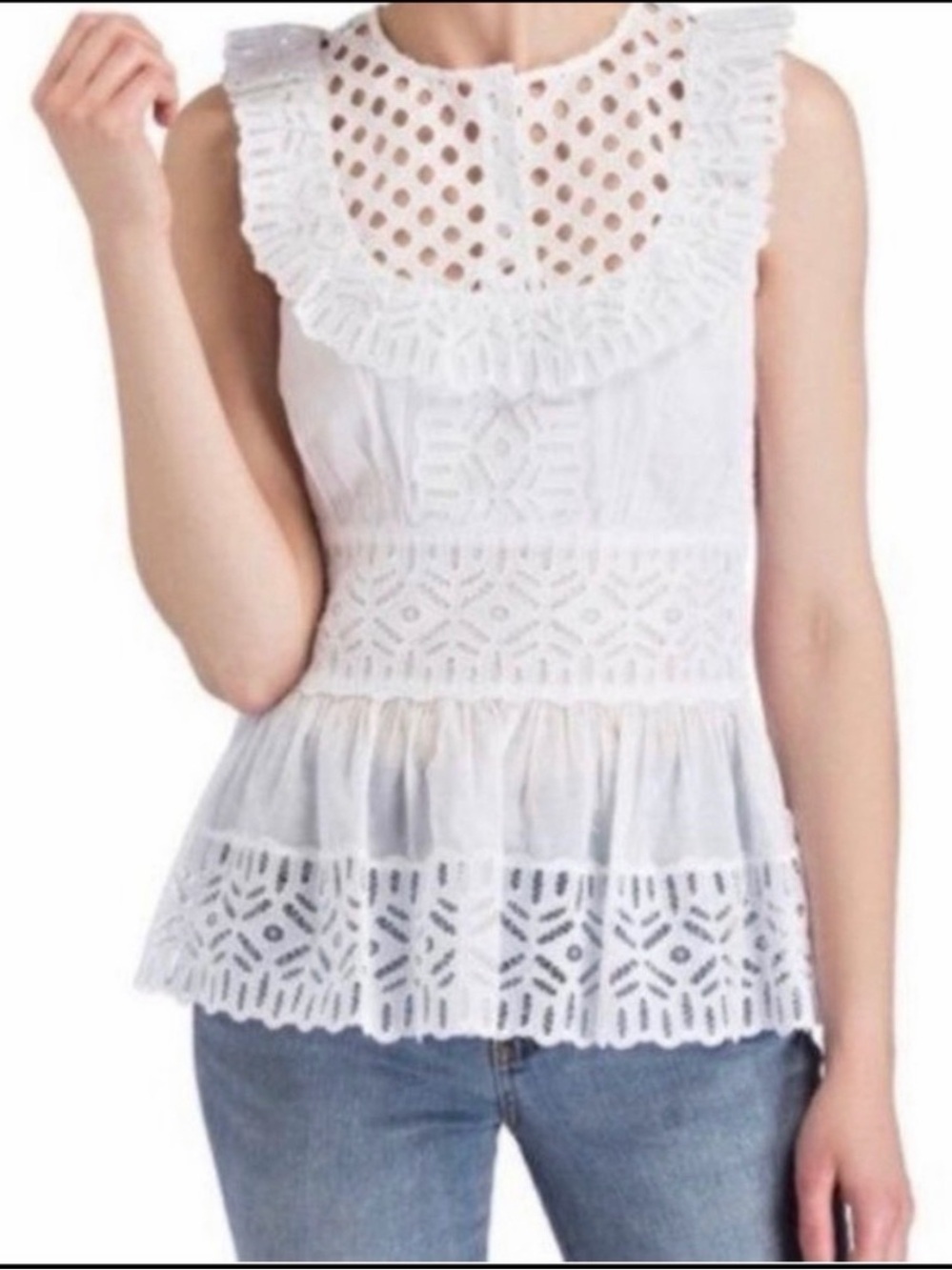 Tory Burch Hermosa Top (sz 2), NWT